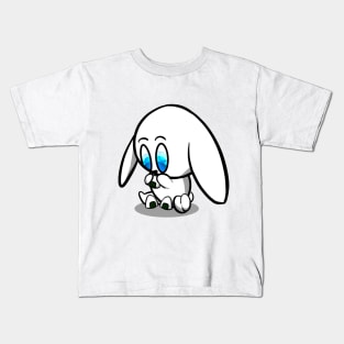 Cute Bunny Eating Unigiri Kids T-Shirt